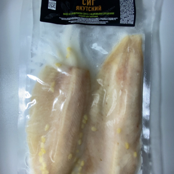 СИГ якутский в сливочном соусе в пакете для запекания с кедровыми орешками  - Рыбный Берег